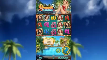 Hottie's Vacation slot screenshot 1