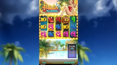 Hottie's Vacation slot screenshot 5
