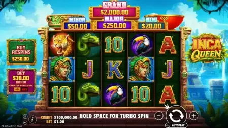 Inca Queen slot screenshot 1