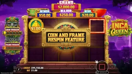 Inca Queen slot screenshot 2