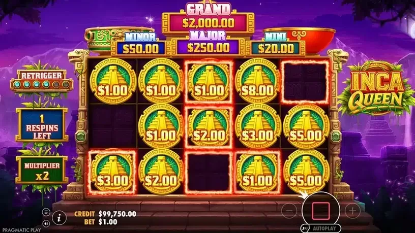 Inca Queen slot screenshot 5