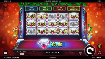 Jingle 7s Hold and Win slot screenshot 2