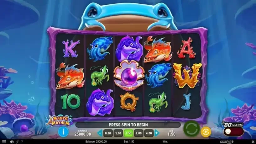 Manta Mayhem slot screenshot 