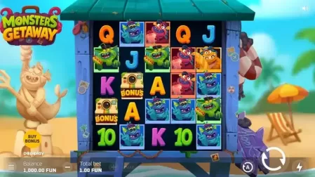 Monsters Getaway slot screenshot 1