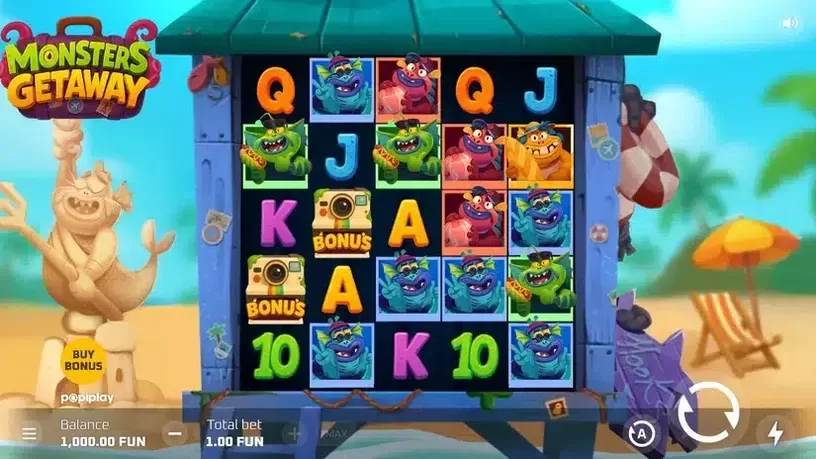 Monsters Getaway slot screenshot 1