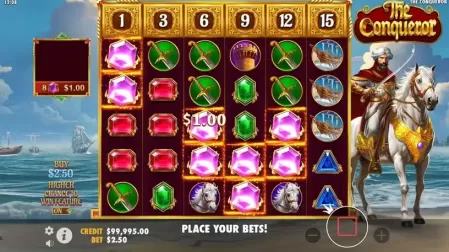 The Conqueror slot screenshot 2