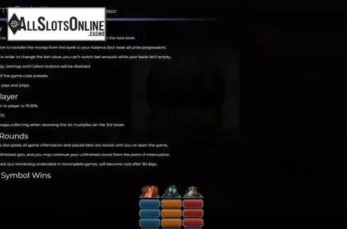 Rules screen