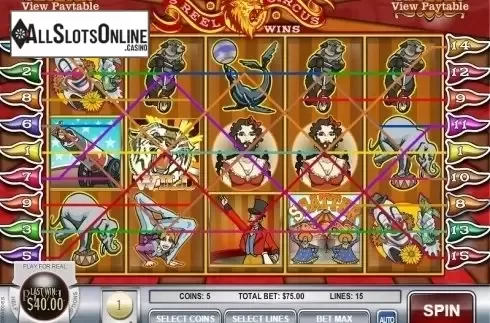 Screen3. 5 Reel Circus from Rival Gaming