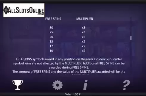 Free Spins screen 2