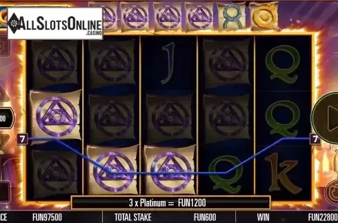 Free Spins Gameplay Screen