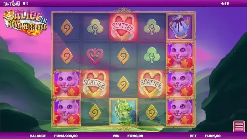 Alice In Adventureland slot screenshot 3