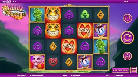 Alice In Adventureland slot screenshot 1