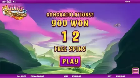 Alice In Adventureland slot screenshot 4