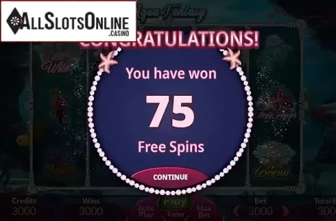 Free Spins Win. Aqua Fantasy from Ipanema Gaming