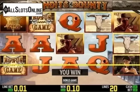 Bonusgame win. Bandit's Bounty HD from World Match