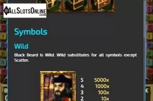 Paytable 2. Blackbeard's Quest Mini from Tom Horn Gaming