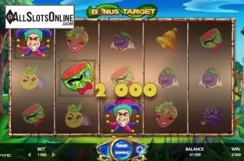 Win Screen. Bonus Target from Promatic Games