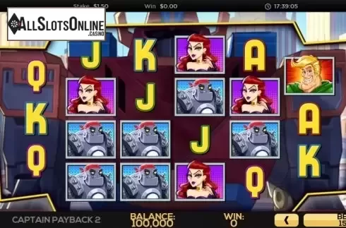 Reel Screen. Captain Payback 2 from High 5 Games
