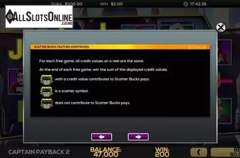 Game Rules 4. Captain Payback 2 from High 5 Games