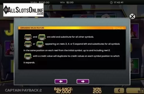 Game Rules 5. Captain Payback 2 from High 5 Games