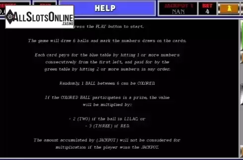 Game Rules screen 2