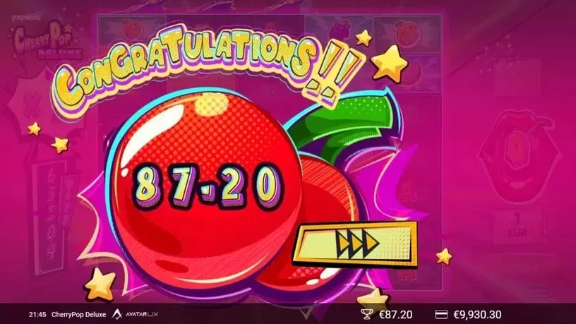 CherryPop Deluxe slot screenshot 1