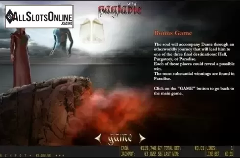 Paytable 3. Dante's Hell HD from World Match