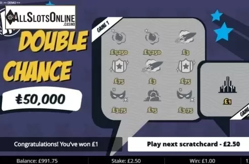 Win Screen 2. Double Chances M from Gluck Games