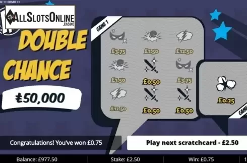 Win Screen 4. Double Chances M from Gluck Games