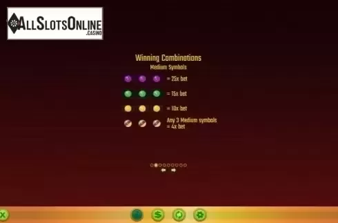 Paytable 2. Double Luck from Golden Hero