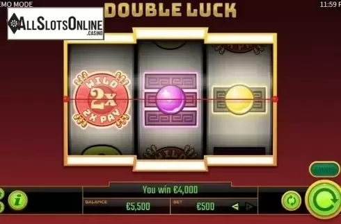 Win Screen 2. Double Luck from Golden Hero
