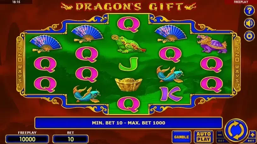 Dragon's Gift slot screenshot 1
