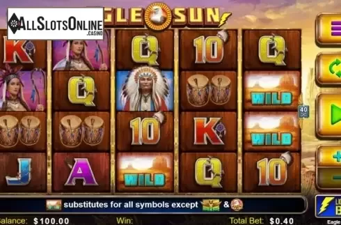 Reel Screen. Eagle Sun from Lightning Box