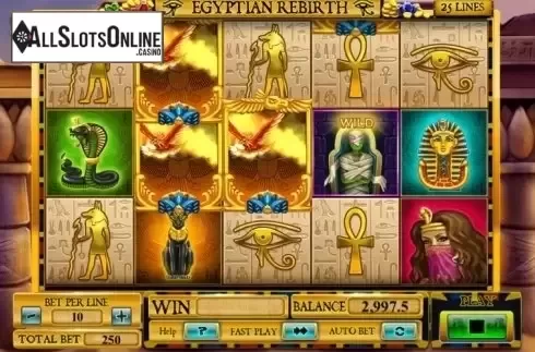 Screen 3. Egyptian Rebirth from Spinomenal
