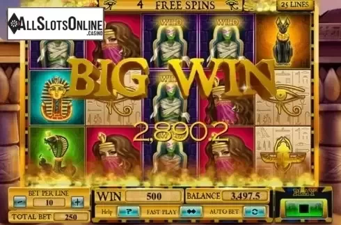 Screen 5. Egyptian Rebirth from Spinomenal
