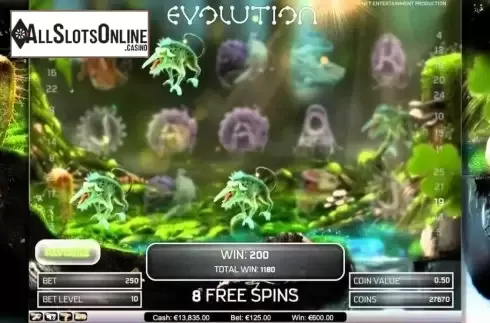 Screen2. Evolution from NetEnt