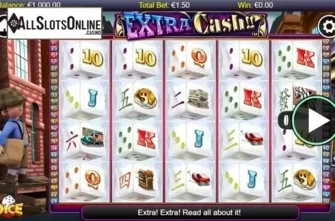 Reel Screen. Extra Cash Dice from NextGen