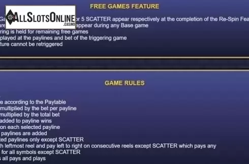 Features. Extra Cash Dice from NextGen