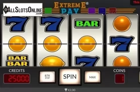 Win Screen. Extreme Pay from Oryx