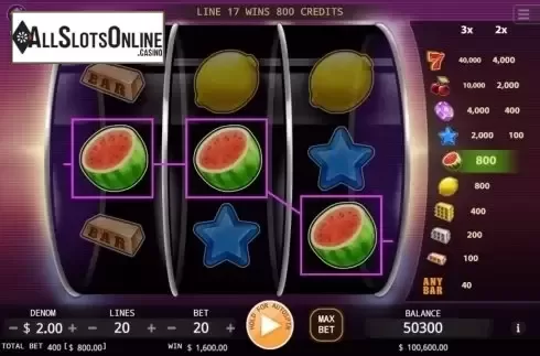 Win Screen. Fantasy 777 from KA Gaming