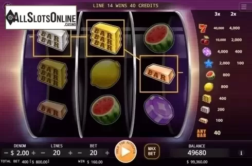 Win Screen. Fantasy 777 from KA Gaming
