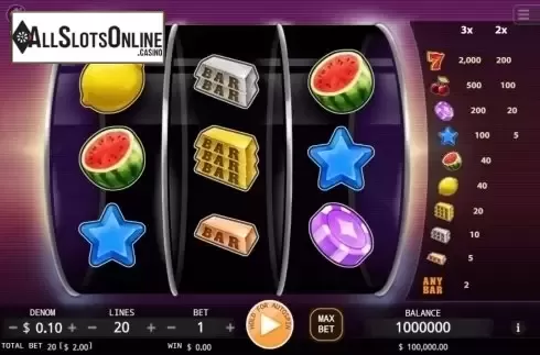 Reel Screen. Fantasy 777 from KA Gaming