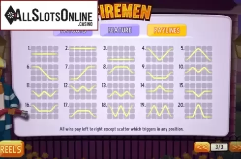 Screen5. Firemen from Playtech