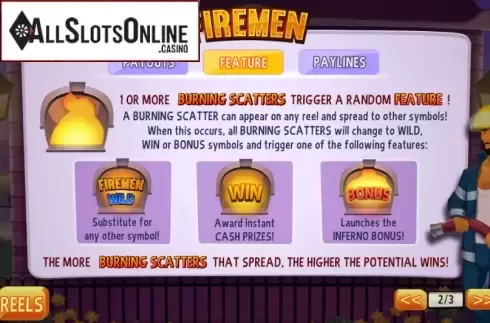 Screen4. Firemen from Playtech