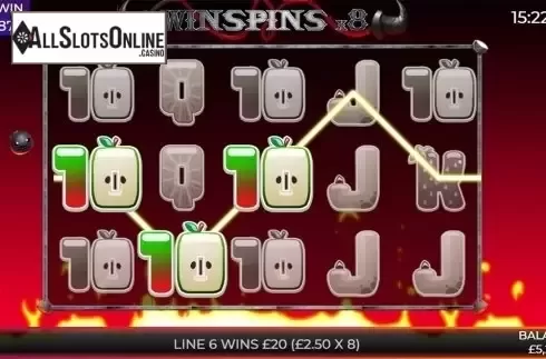 Free spins screen. Frooti Booti from Slingo Originals