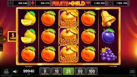 Fruits & Gold slot screenshot 2