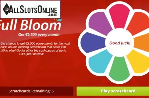Game screen. Full Bloom from gamevy