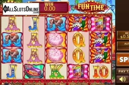 Reels screen. Fun Time from PlayStar