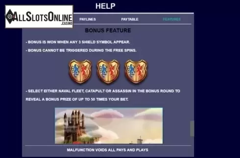 Feature screen 2. Game of Kings from Arrows Edge