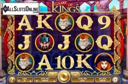 Reel screen. Game of Kings from Arrows Edge